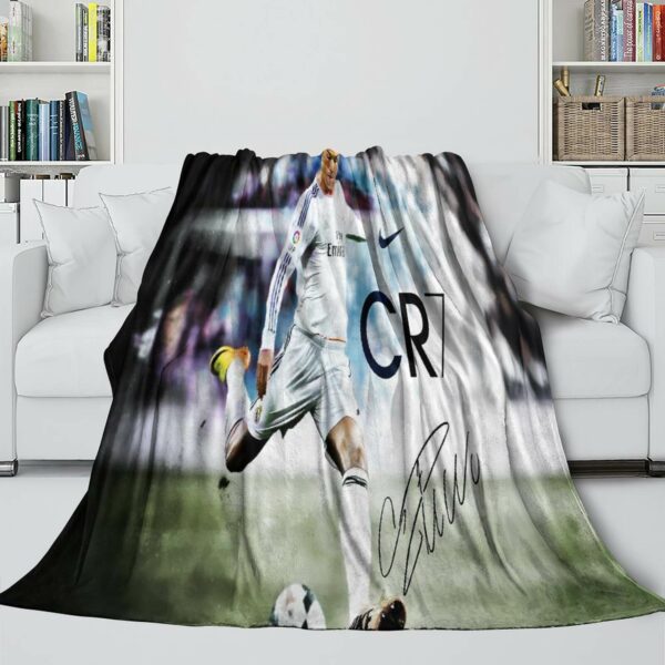 CR7 Blanket Cristiano Ronaldo Printing Flannel Throw