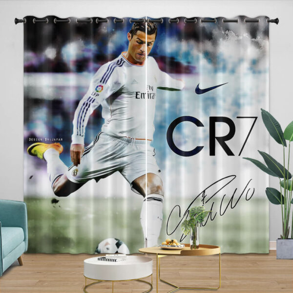 CR7 Curtains Cristiano Ronaldo Blackout Window Drapes