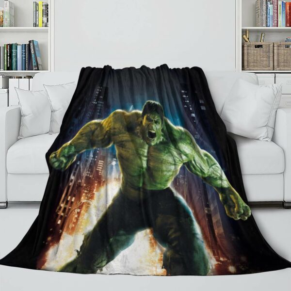 Hulk Blanket Printing Flannel Throw
