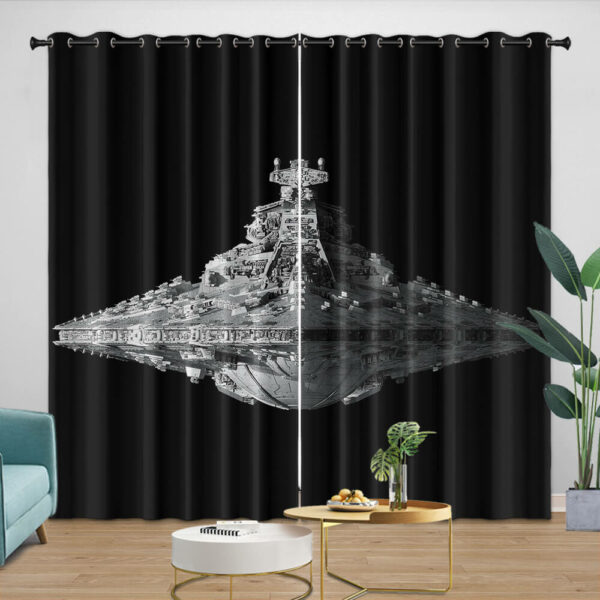 Imperial Star Destroyer Curtains Blackout Window Drapes