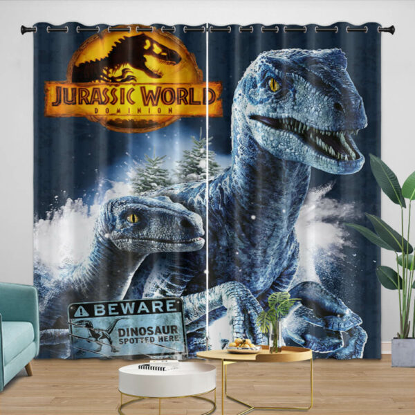Jurassic World Dominion Curtains Blackout Window Drapes
