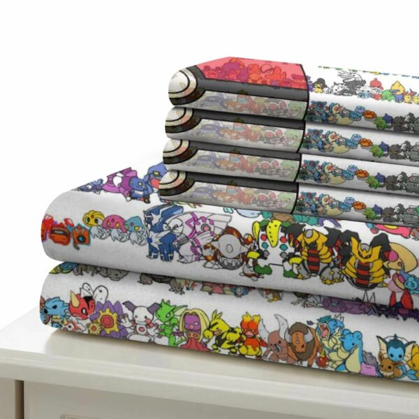 Pokemon Bedding Sets Pikachu Printing Duvet Cover Pattern #2
