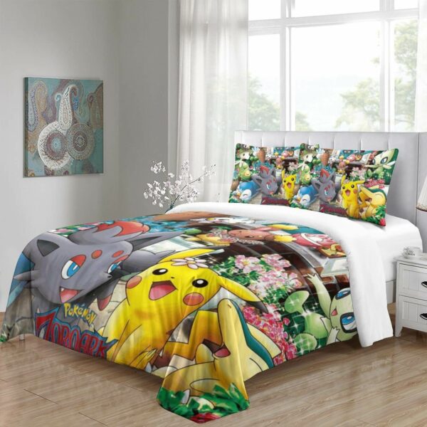 Pokemon Bedding Sets Pikachu Printing Duvet Cover Pattern #3