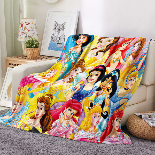 Princess Blanket Snow White Printing Flannel Throw