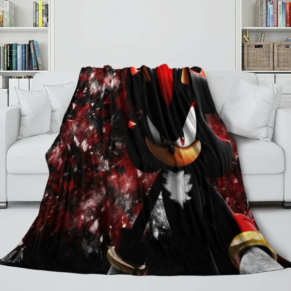 Sonic Blanket Printing Flannel Throw Pattern #3