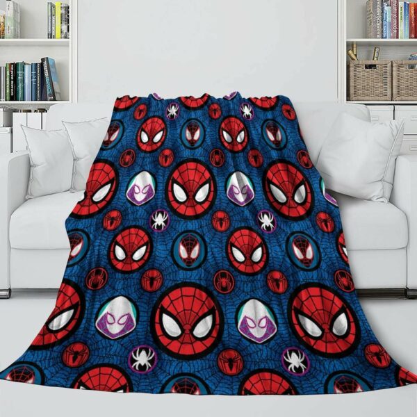 Spiderman Blanket Gwen Printing Flannel Throw Pattern #2