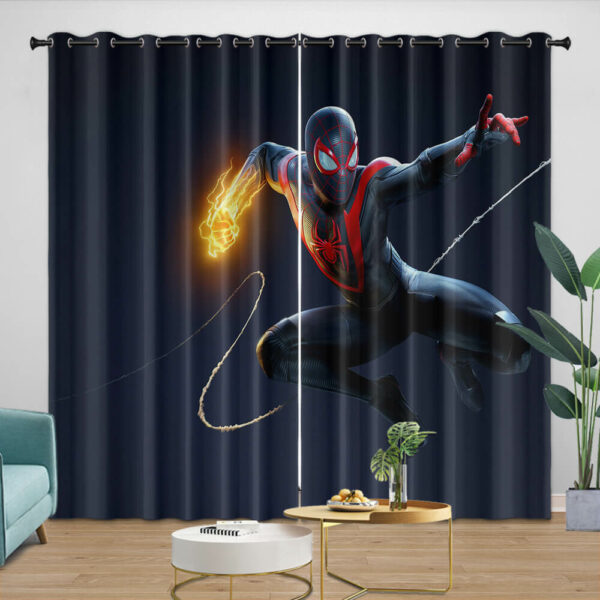 Spiderman Curtains Blackout Window Drapes Pattern #2