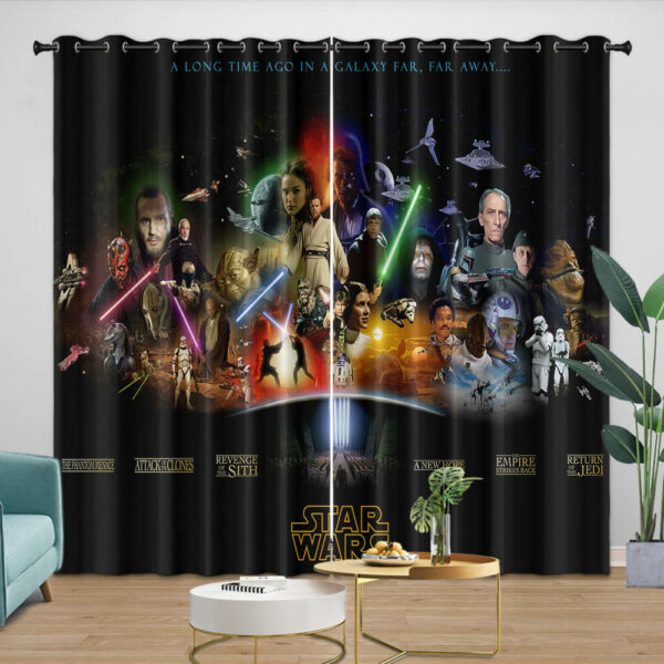 Star Wars Curtains Blackout Window Drapes Pattern #1
