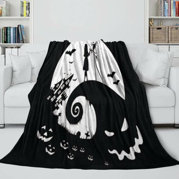 The Nightmare Before Blanket Printing Flannel Throw