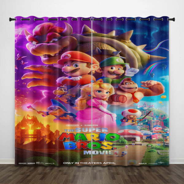The Super Mario Bros Curtains Blackout Window Drapes