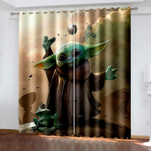 Yoda Baby Curtains Blackout Window Drapes